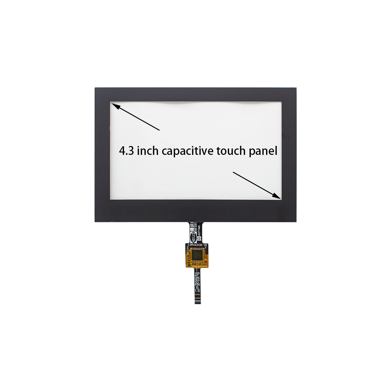 4.3-inch Capacitive Touchscreen With I2C Interface For TFT LCD display