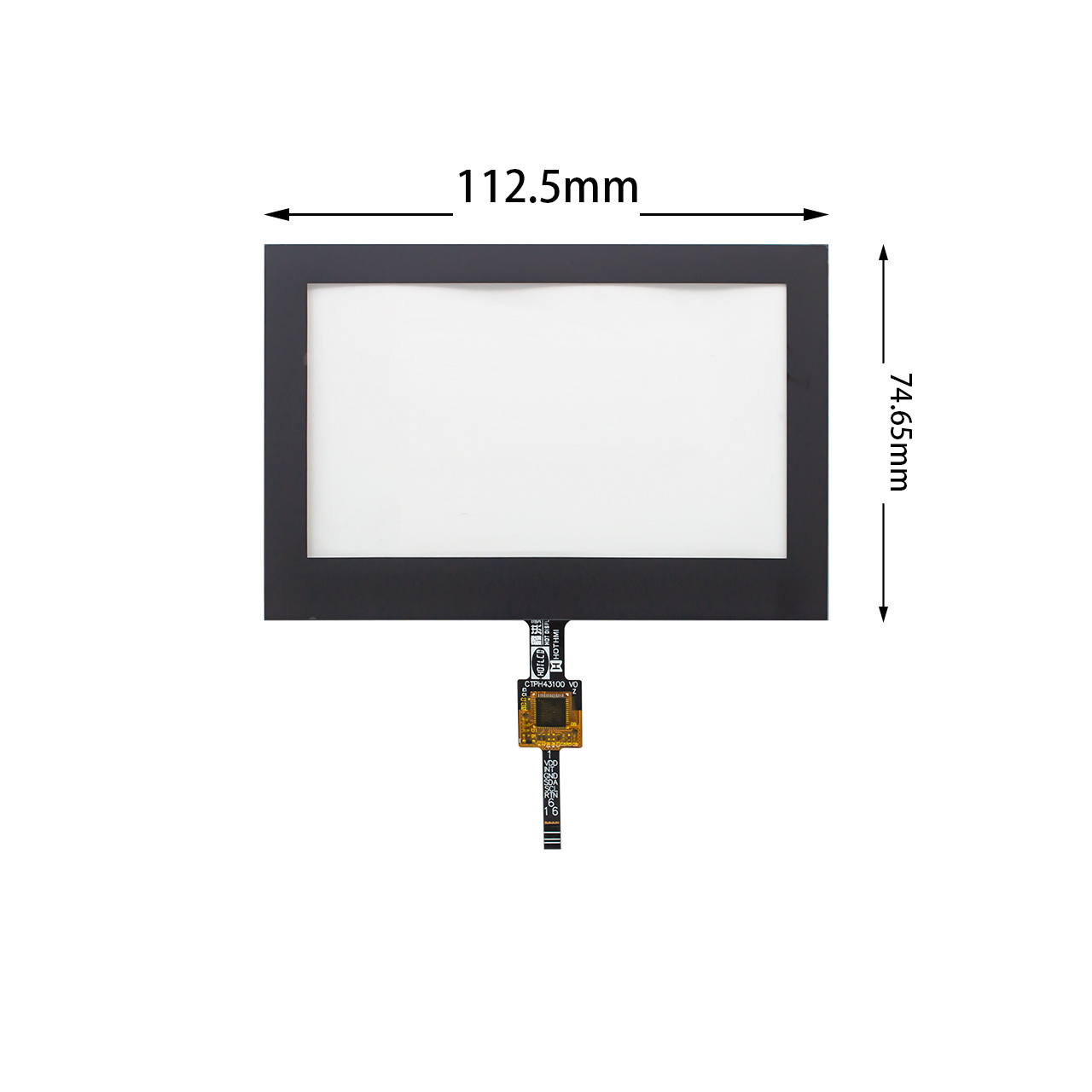 4.3-inch Capacitive Touchscreen With I2C Interface For TFT LCD display