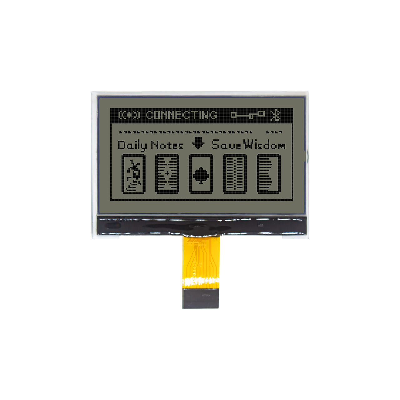 128x64 COG LCD Display FSTN-Positive With Backlight