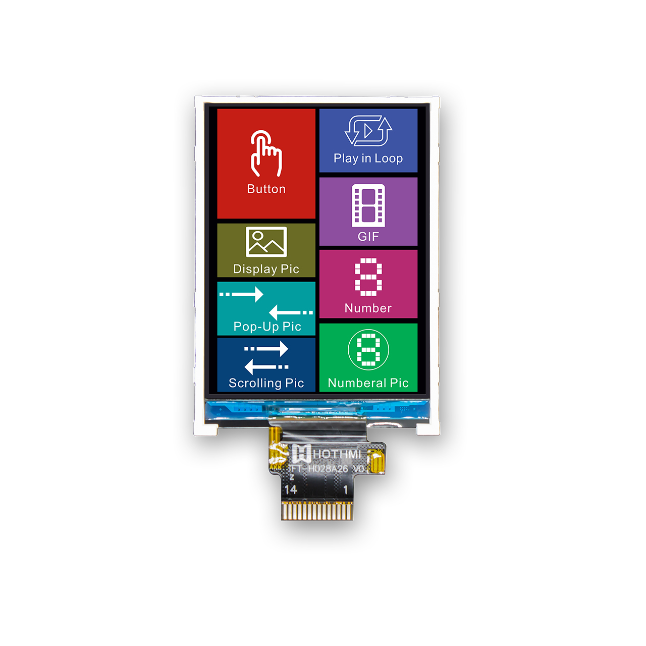 2.8 inch SPI TFT LCD Display With ST7789 Driver IC