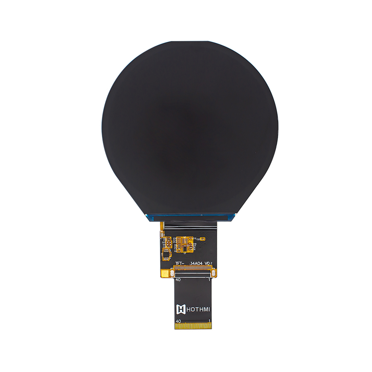 3.4 inch Round TFT LCD Display for outdoor With 800x800 Resolution 