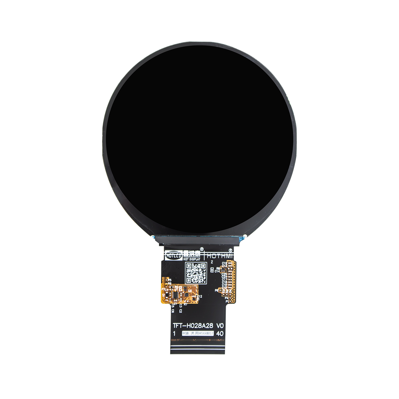 2.8 inch IPS circular TFT HD display incell 540x540 dots RGB AXS15260D