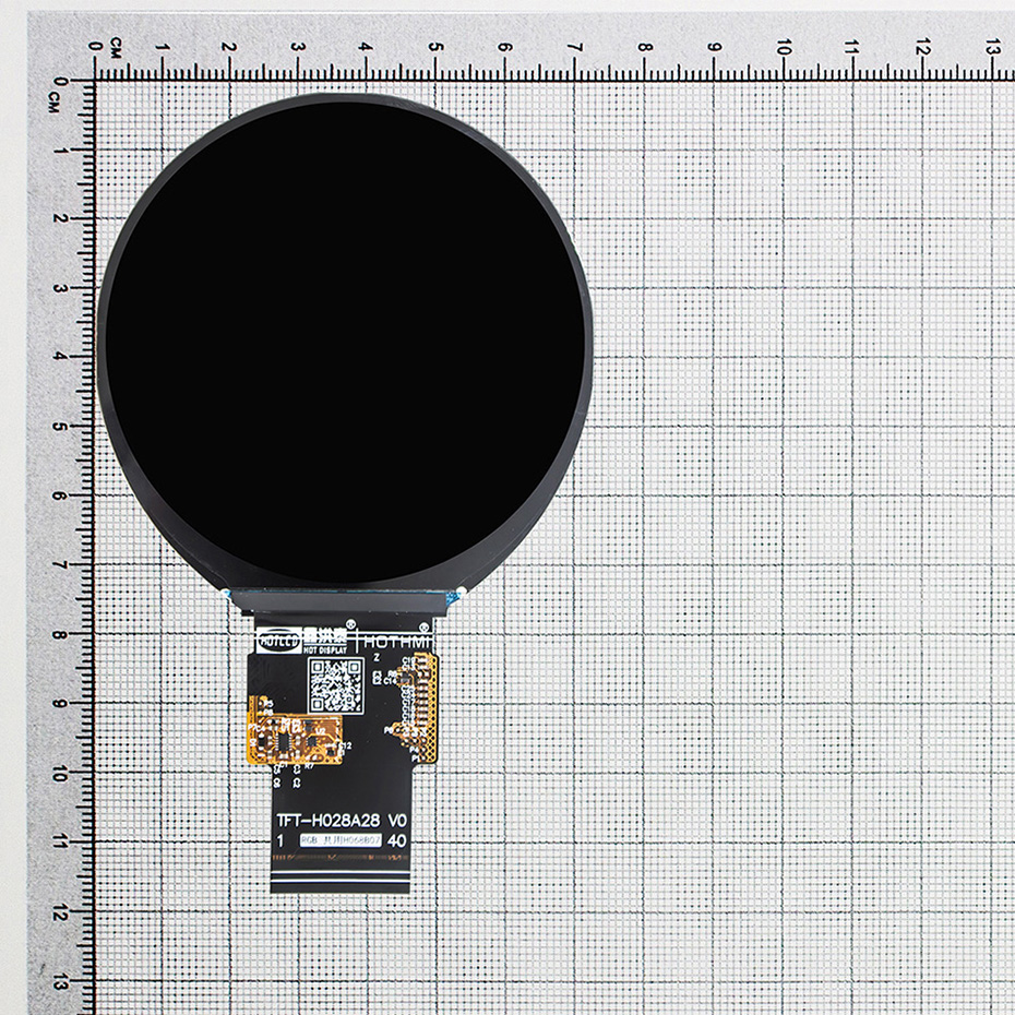 2.8 inch IPS circular TFT HD display incell 540x540 dots RGB AXS15260D