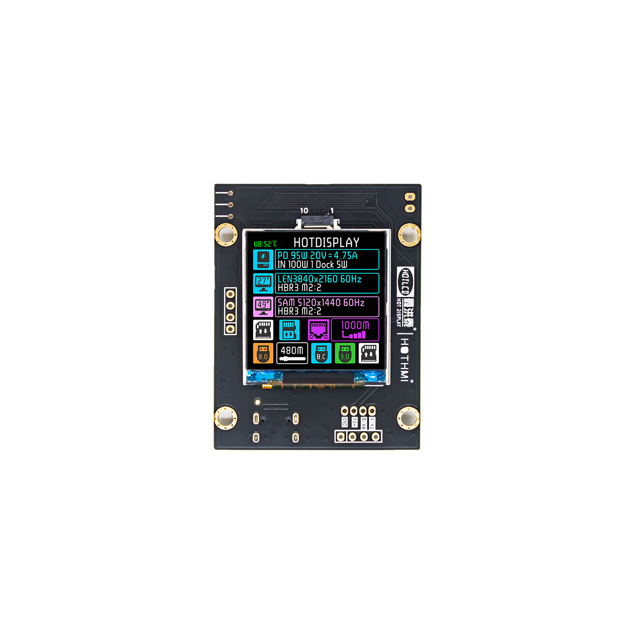 1.54-inch TFT LCD Display Module HMIUART Interface