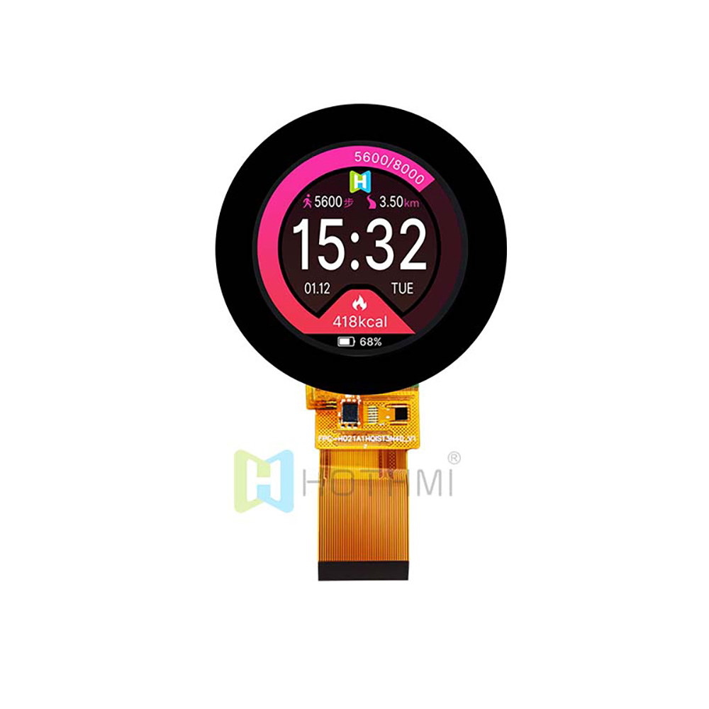 2.1 Inch Round TFT LCD Display With Capacitive Touchscreen 