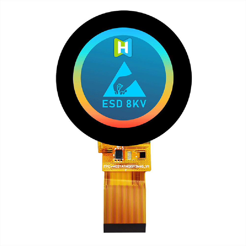 2.1 Inch Round TFT LCD Display With Capacitive Touchscreen 