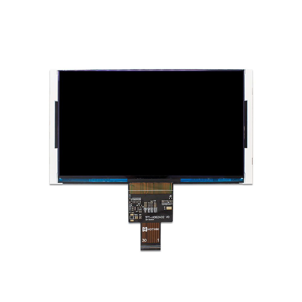 6.2-inch Wide Temperature TFT LCD 1024x600 Resolution Display With High Brightness JD9168