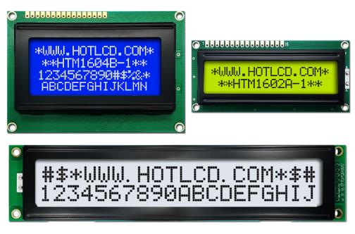 Plug-and-play character LCD display