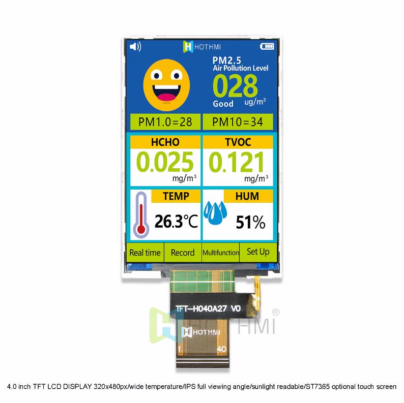 4.0 Inch TFT Display SPI LCD Module for Embedded Product  ST7365