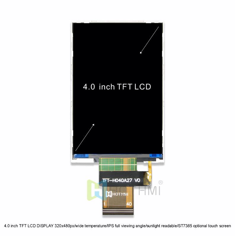 4.0 Inch TFT Display SPI LCD Module for Embedded Product  ST7365