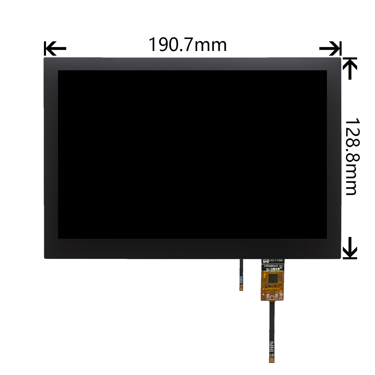 8 inch High Brightness TFT display capacitive touch panel 1920x1200 MIPI DSI
