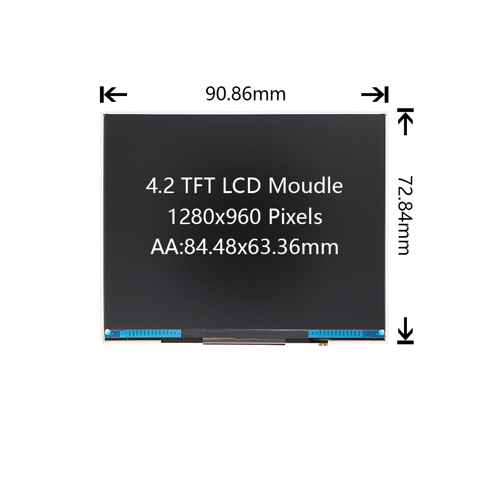 4.2-Inch TFT LCD Display Module1280x960 MIPI DSI Interface High Brightness Screen With GH7005