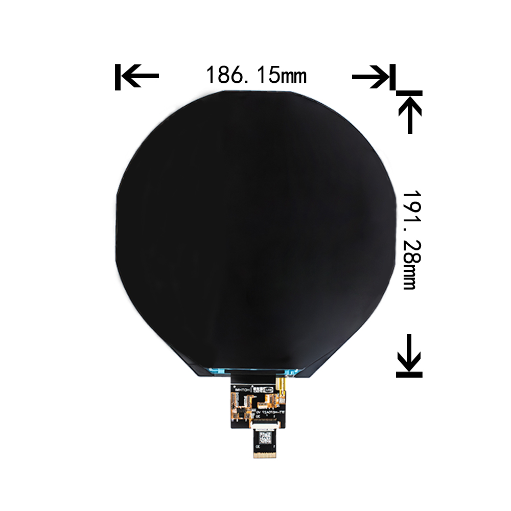 7-inch 1080x1080 round TFT LCD Display MIPI DSI Interface Free view screen FL5893 driver chip