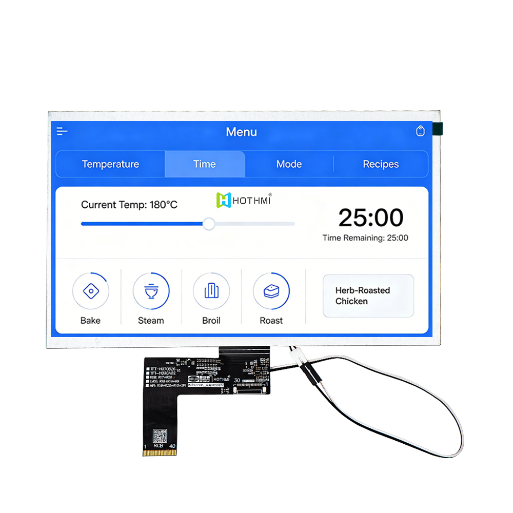 10.1-Inch Sunlight Readable TFT LCD 1024x600 RGB Interface 1000nits Display