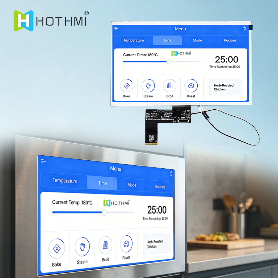 10.1-Inch Sunlight Readable TFT LCD 1024x600 RGB Interface 1000nits Display