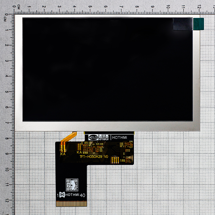 5.0-Inch Ultra-High Brightness TFT LCD Module 800x480 Sunlight Readable Display