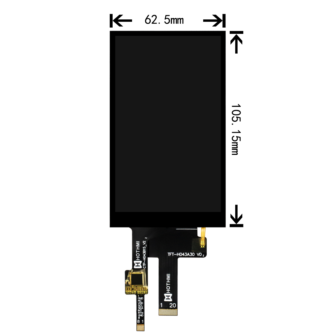 4.3 Inch 480x800 TFT LCD Display | MIPI Interface With ST7701S Driver Chip