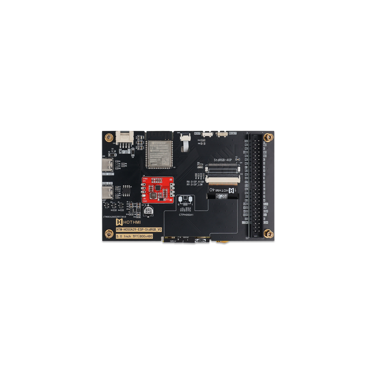 5-inch ESP32 TFT LCD Module High Brightness HMI Display