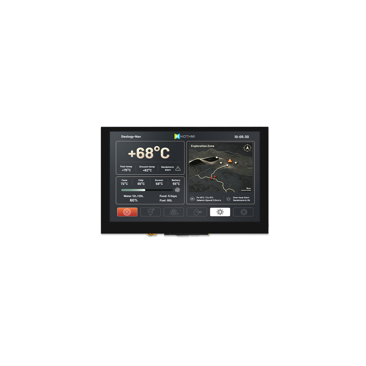 5-inch ESP32 TFT LCD Module High Brightness HMI Display