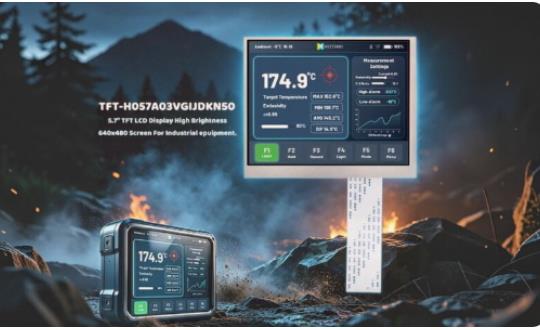 5.7-inch high-brightness industrial TFT LCD display With 1000cd/m²