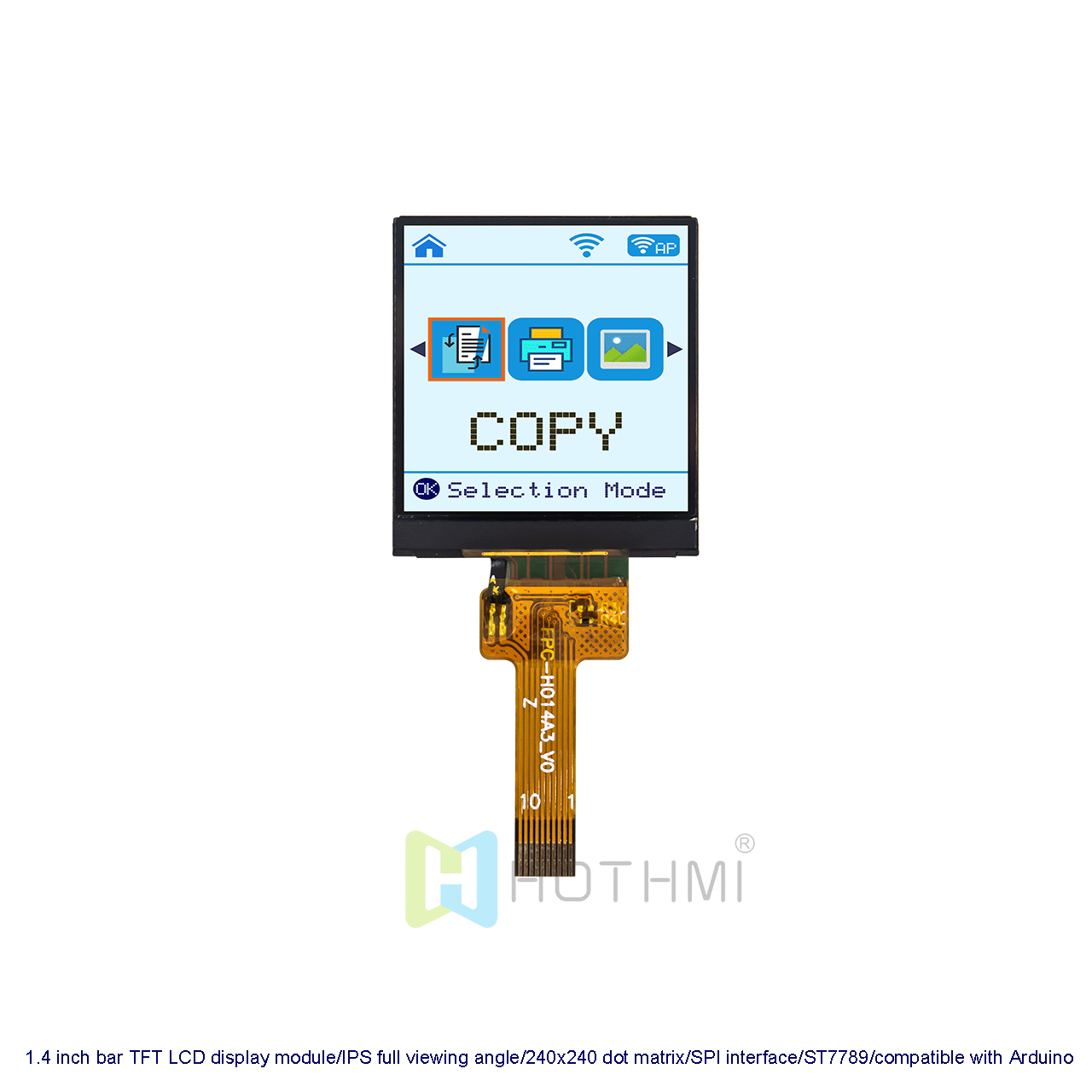 1.4 Inch TFT LCD Display Module | 240x240 Square Screen for Smartwatch