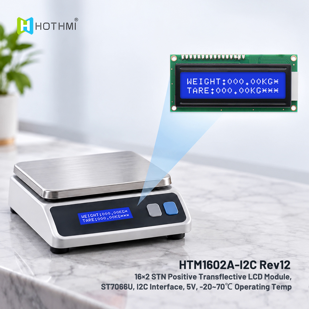16x2 I2C Character Dot-Matrix LCD Module STN-Transmissive LCD with ST7066U Controller
