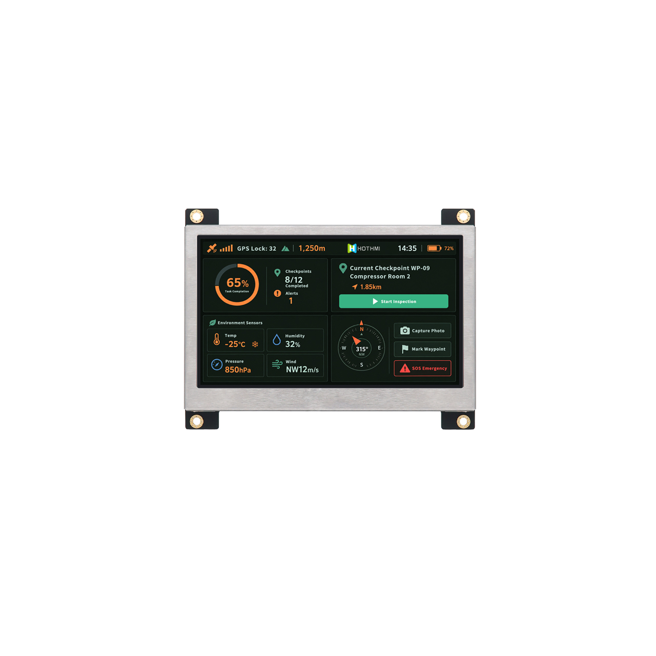 4.3-inch High Brightness TFT LCD Module With 800x480 Resolution