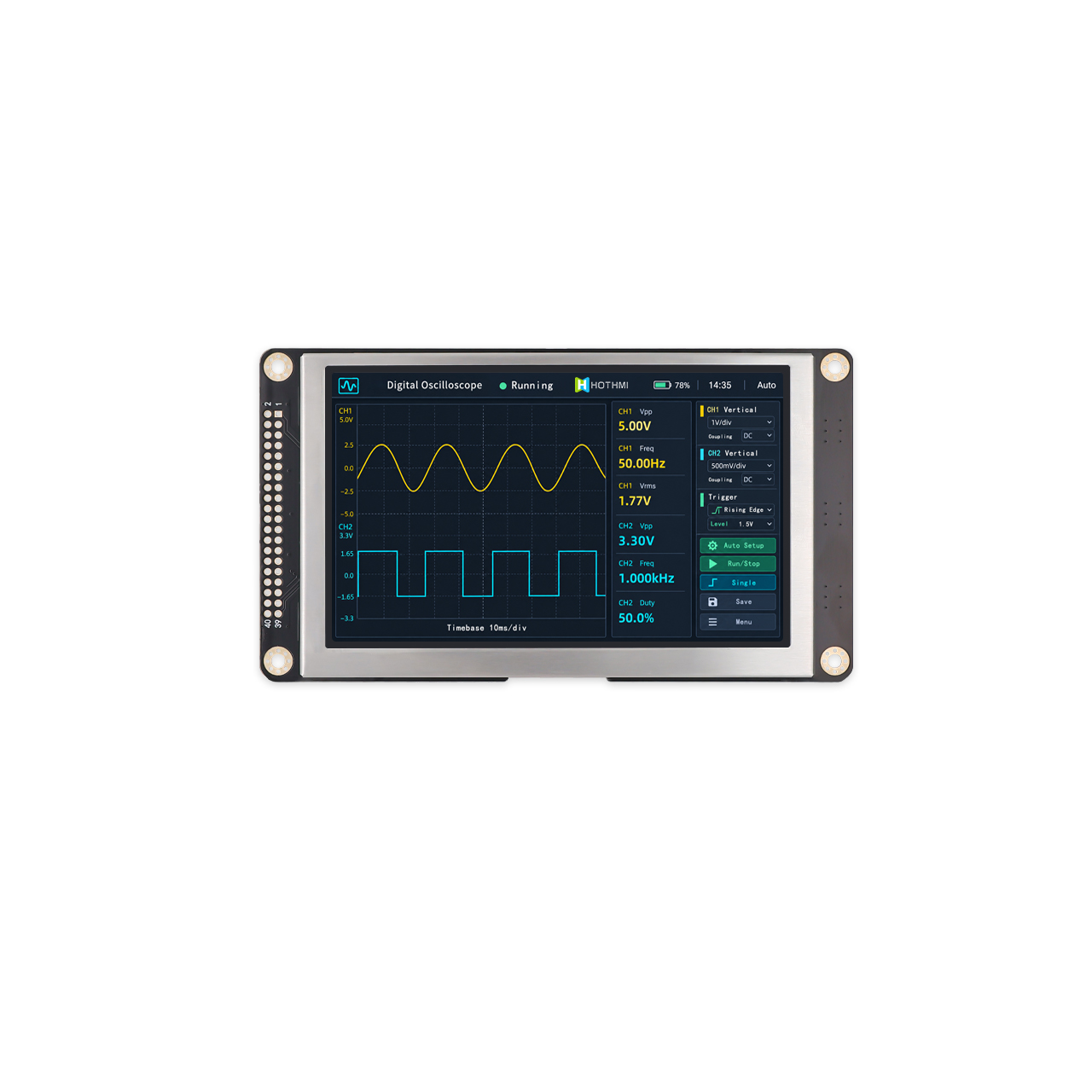 5.0-Inch STM32 TFT LCD Smart Display Module 800x480 Resolution With High Brightness