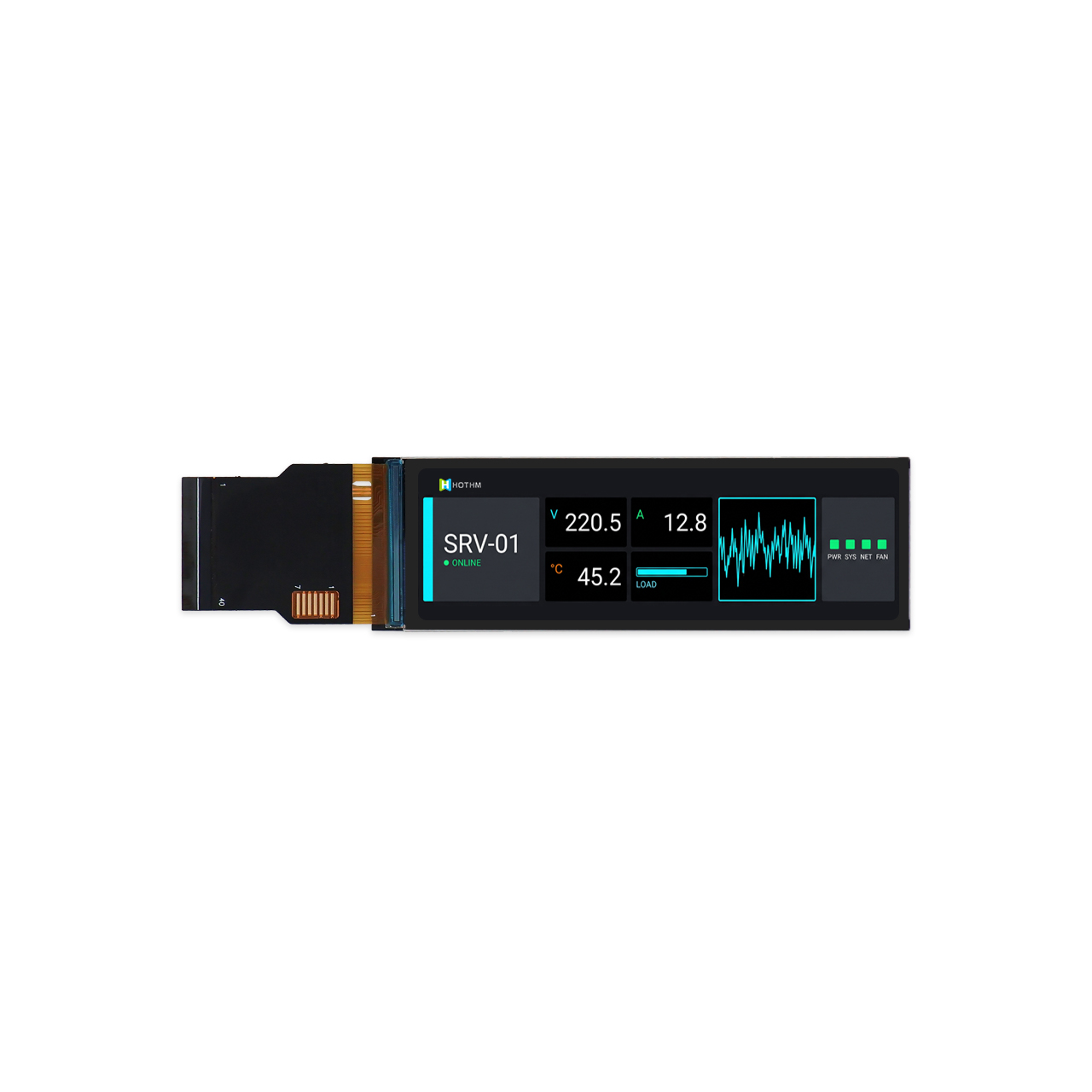 3 Inch TFT LCD Display 268x800 RGB Interface Sunlight Readable 