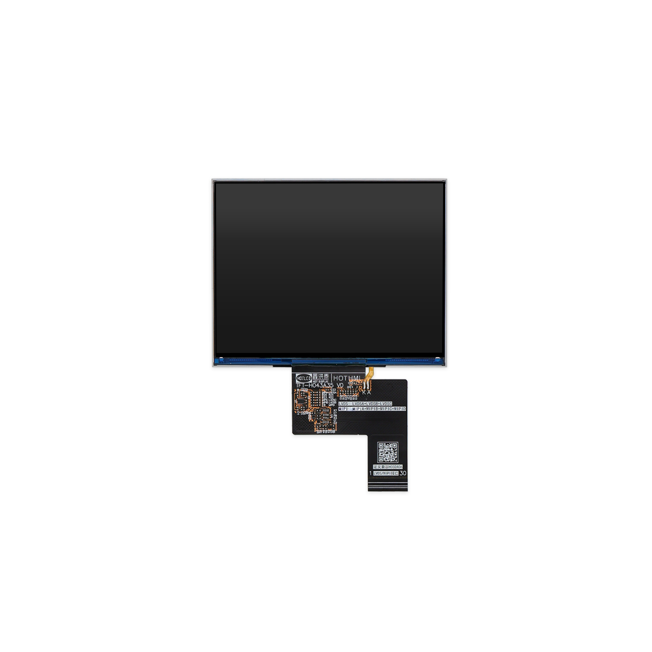 4.3-inch 4:3 TFT LCD 1024x768 Display With MIPI Interface 