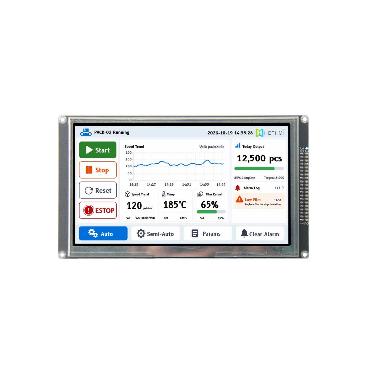7 inch Resistive Touch Display Module 800x480 MCU TFT LCD