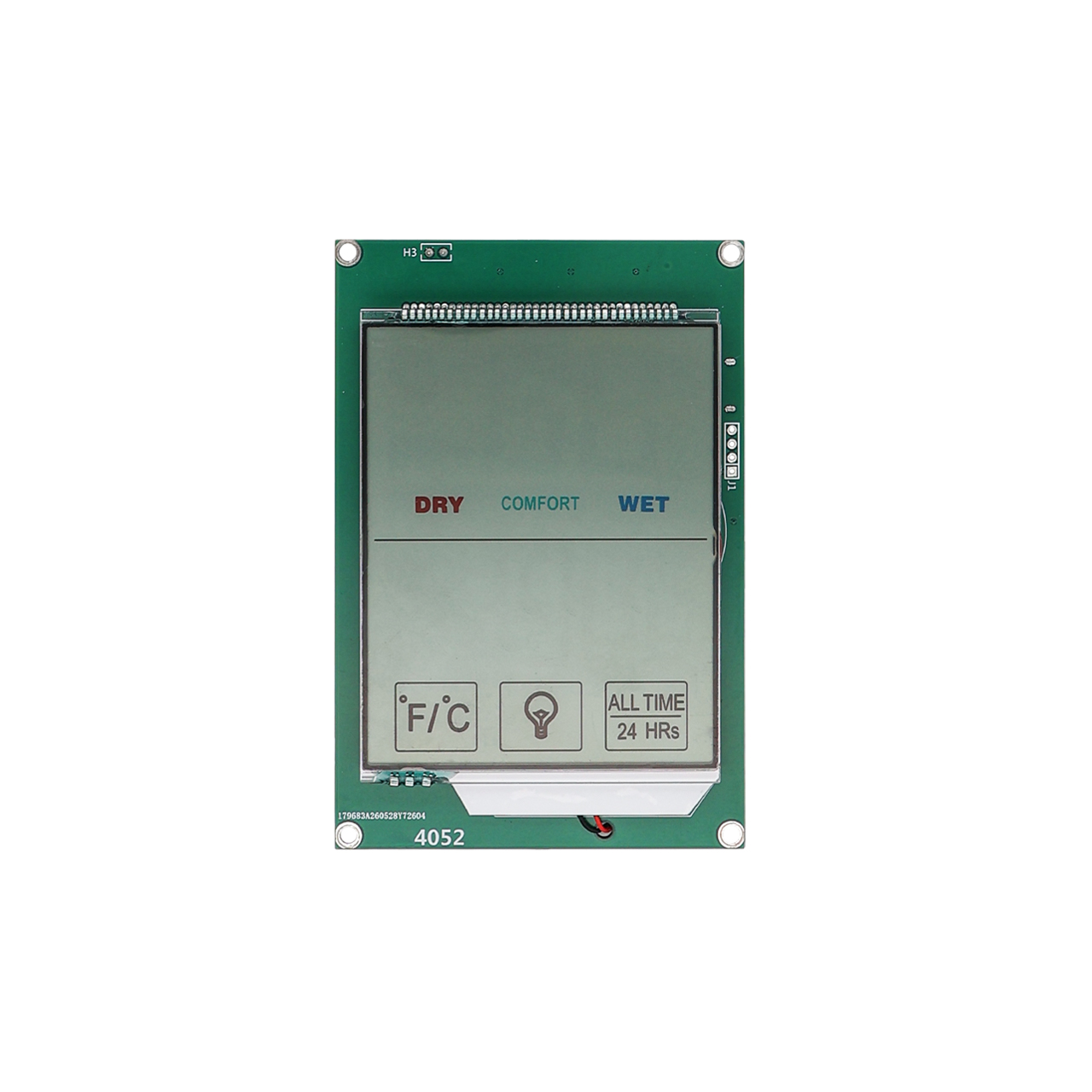 Custom HTN LCD Transflective Segment Display With Backlight