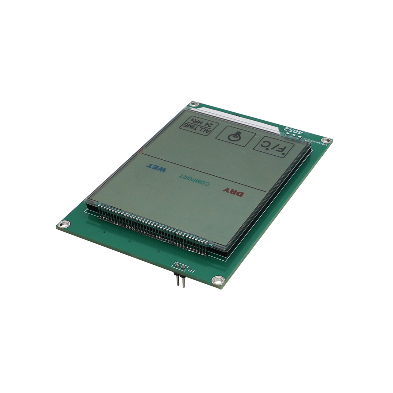 Custom HTN LCD Transflective Segment Display With Backlight
