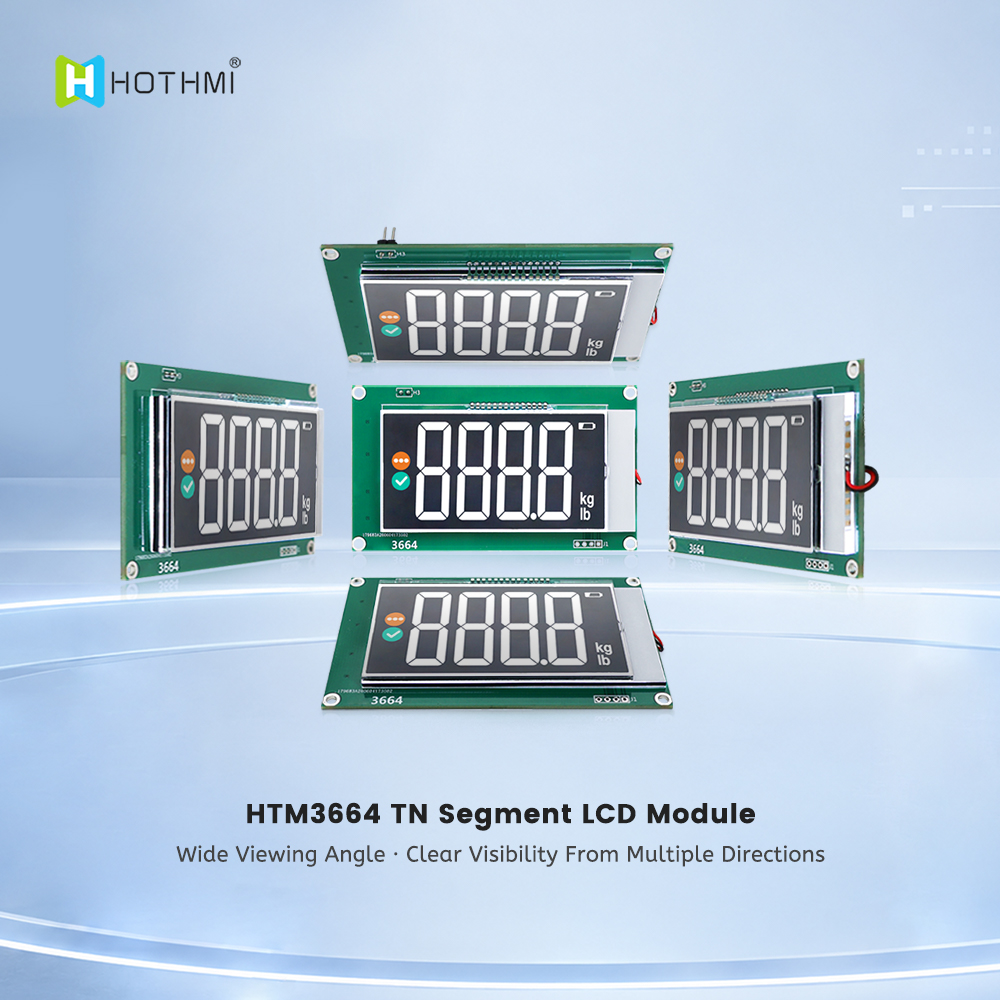 Custom TN Transmissive Display Segment LCD Display For Industrial