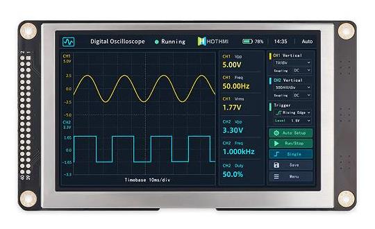 5-inch RGB display module optimized for STM32 development